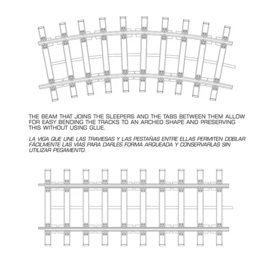 DOUBLE RAILWAY TRACK SECTION 1/35 - AK Interactive AK35011
