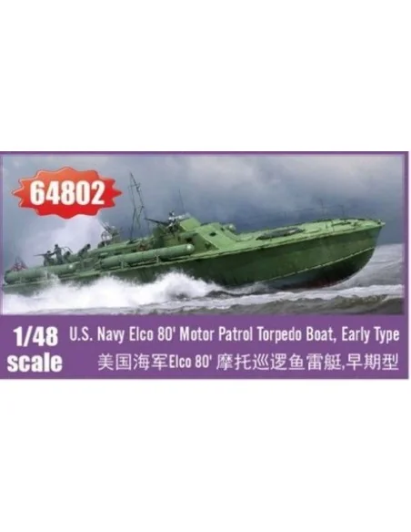 Elco 80 Motor Patrol Torpedo Boat, Early Type, 1/48 - I LOVE KIT 64802
