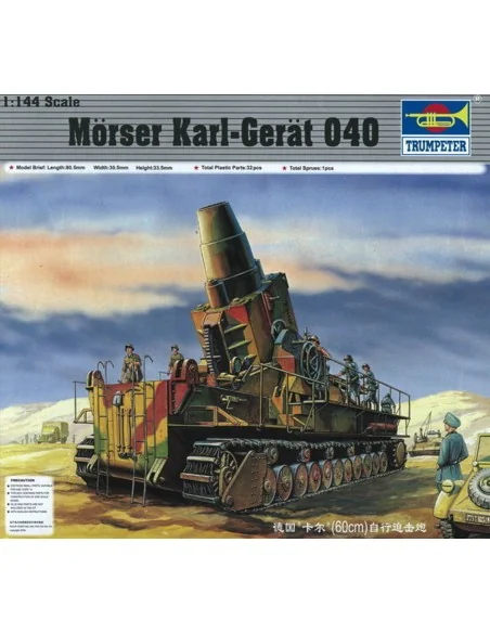 Mörser Karl Gerät 040, 1/144 - Trumpeter 00101