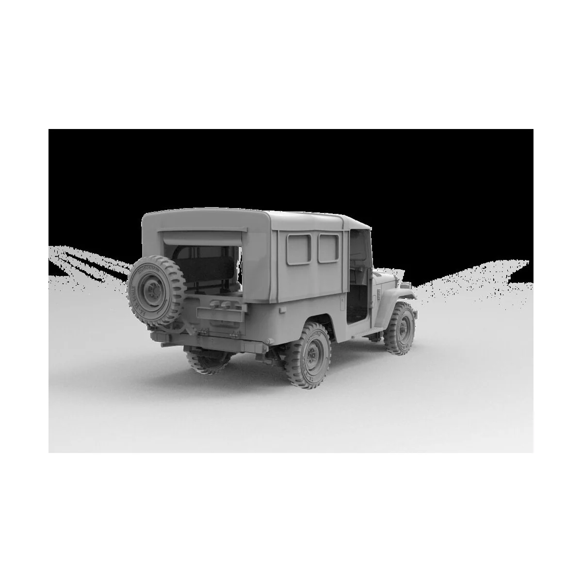 FJ43 SUV with Soft top IDF & LAF, 1/35 - AK Interactive AK35004