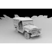 FJ43 SUV with Soft top IDF & LAF, 1/35 - AK Interactive AK35004