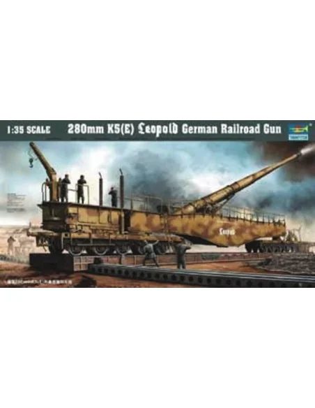 Eisenbahngeschütz Leopold 280mm K5 (E), 1/35 - Trumpeter 00207