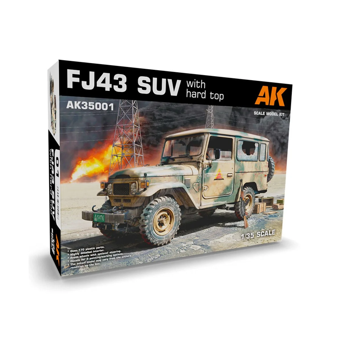 FJ43 SUV with Hard top, 1/35 - AK Interactive AK35001 FJ43 SUV with Hard top, 1/35 - AK Interactive AK35001