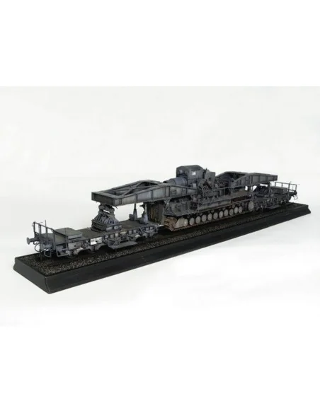Mörser Karl Gerät 040/041 auf Eisenbahn-Transport-Trailer, 1/35 - T...