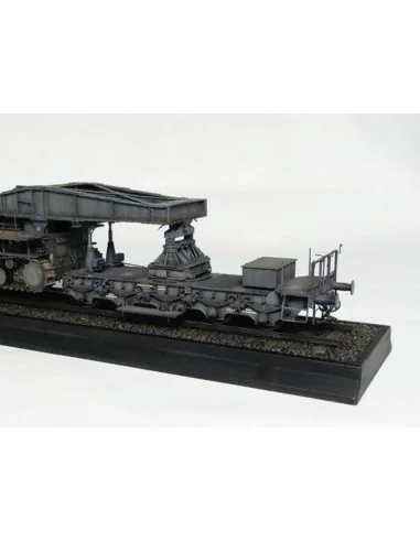 Mörser Karl Gerät 040/041 auf Eisenbahn-Transport-Trailer, 1/35 - T...