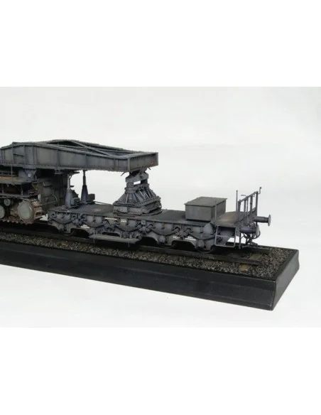 Mörser Karl Gerät 040/041 auf Eisenbahn-Transport-Trailer, 1/35 - T...