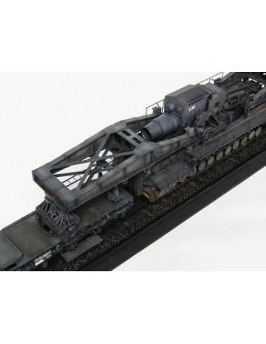 Mörser Karl Gerät 040/041 auf Eisenbahn-Transport-Trailer, 1/35 - T...