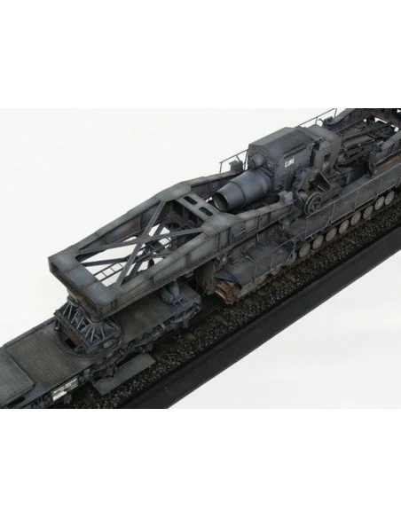 Mörser Karl Gerät 040/041 auf Eisenbahn-Transport-Trailer, 1/35 - T...