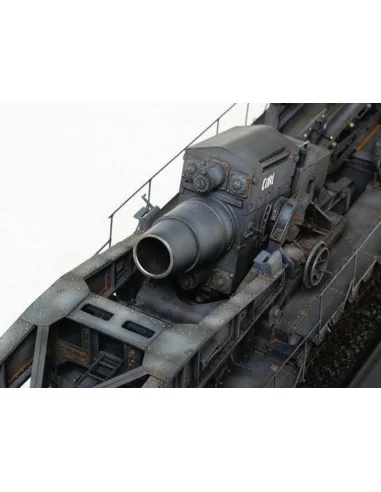 Mörser Karl Gerät 040/041 auf Eisenbahn-Transport-Trailer, 1/35 - T...