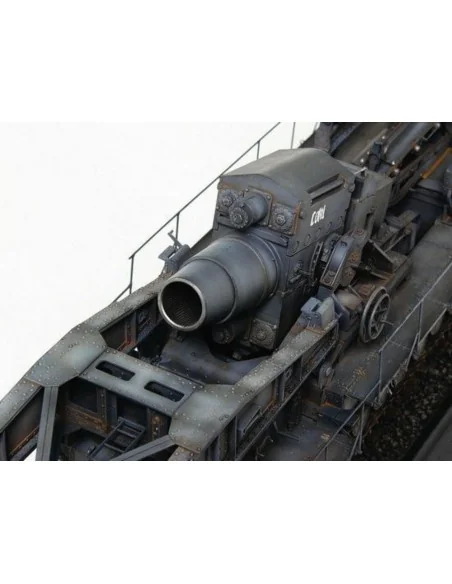 Mörser Karl Gerät 040/041 auf Eisenbahn-Transport-Trailer, 1/35 - T...