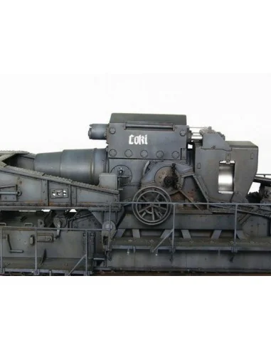 Mörser Karl Gerät 040/041 auf Eisenbahn-Transport-Trailer, 1/35 - T...