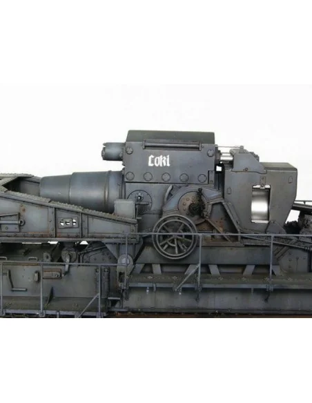 Mörser Karl Gerät 040/041 auf Eisenbahn-Transport-Trailer, 1/35 - T...