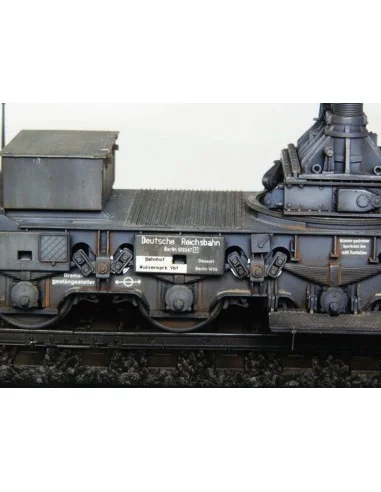 Mörser Karl Gerät 040/041 auf Eisenbahn-Transport-Trailer, 1/35 - T...
