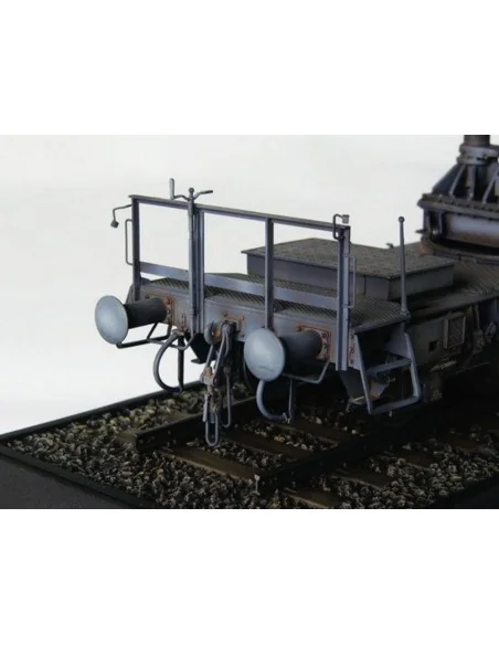 Mörser Karl Gerät 040/041 auf Eisenbahn-Transport-Trailer, 1/35 - T...