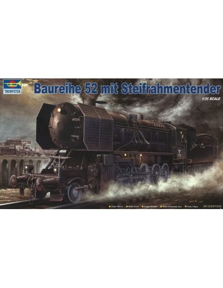Kriegslokomotive Baureihe 52 (BR-52) mit Steifrahmentender, 1/35 - ...