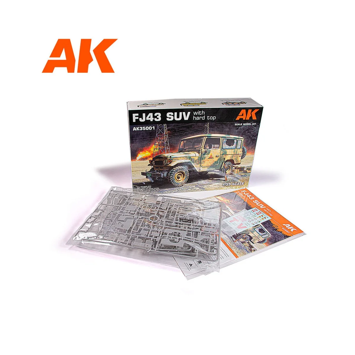 FJ43 SUV with Hard top, 1/35 - AK Interactive AK35001 FJ43 SUV with Hard top, 1/35 - AK Interactive AK35001