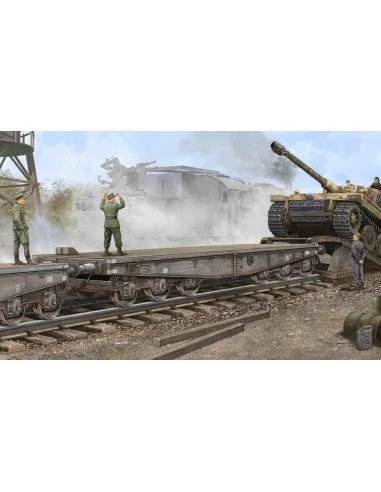 Schwere Plattformwagen Type SSyms 80, 1/35 - Trumpeter 00221