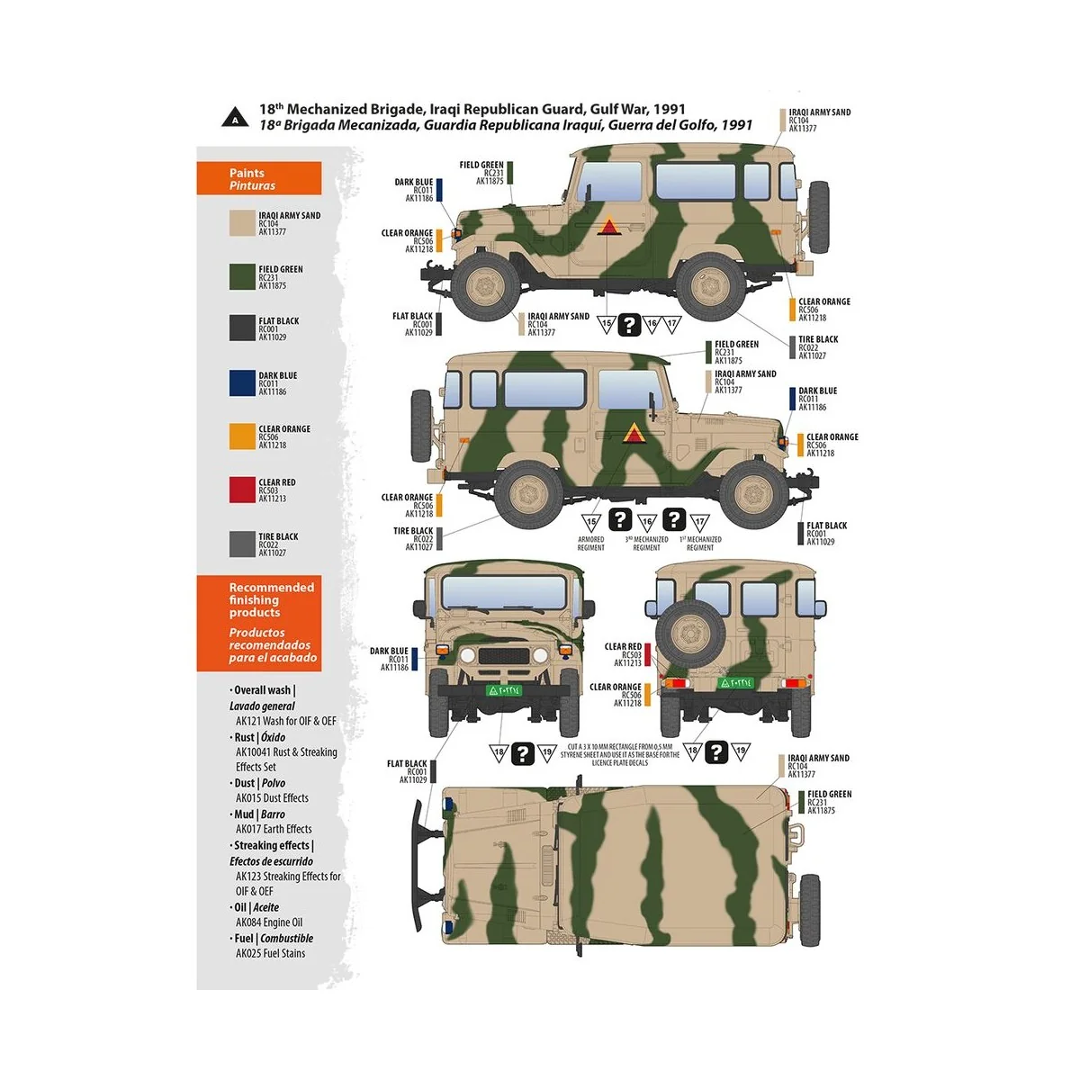 FJ43 SUV with Hard top, 1/35 - AK Interactive AK35001 FJ43 SUV with Hard top, 1/35 - AK Interactive AK35001