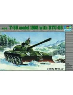 Russischer Panzer T55 mit BTU-55, 1/35 - Trumpeter 00313