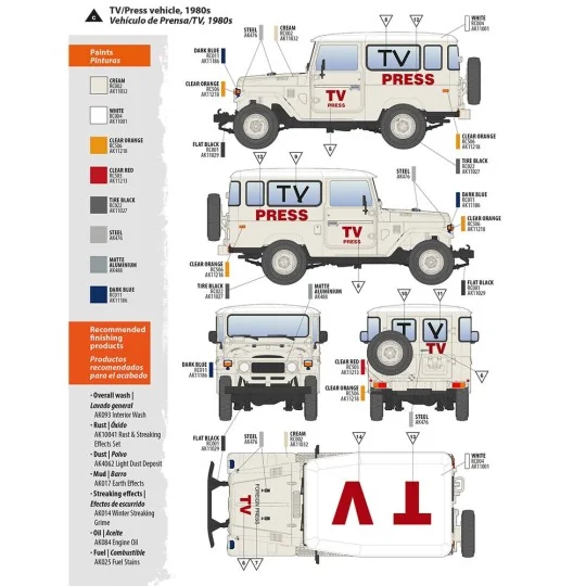 FJ43 SUV with Hard top, 1/35 - AK Interactive AK35001 FJ43 SUV with Hard top, 1/35 - AK Interactive AK35001