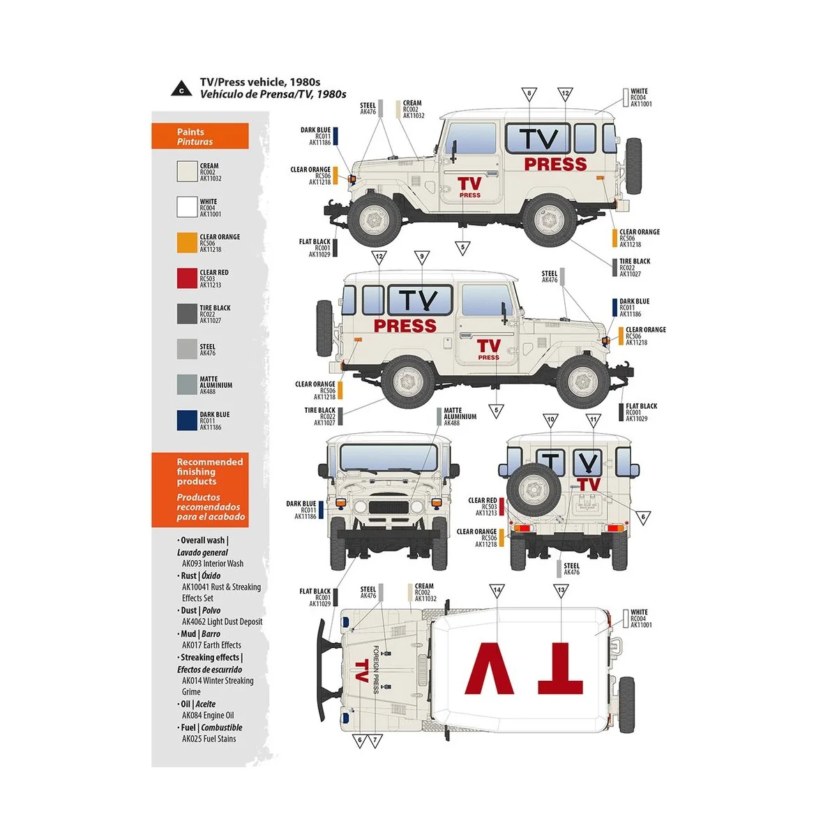 FJ43 SUV with Hard top, 1/35 - AK Interactive AK35001 FJ43 SUV with Hard top, 1/35 - AK Interactive AK35001