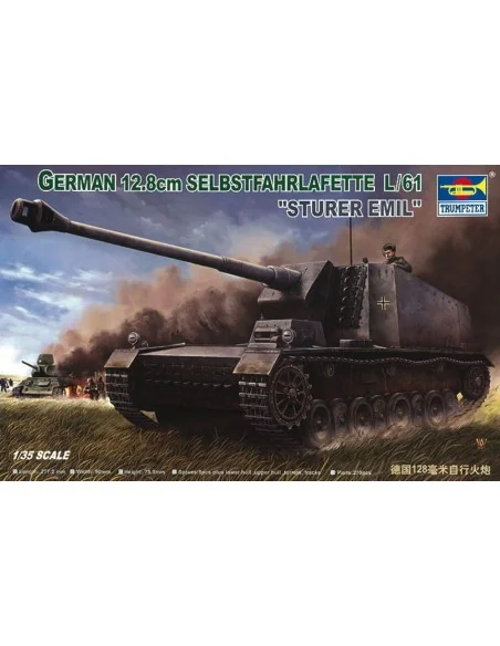 Selbstfahrlafette 12, 8 cm L/61 Sturer Emil, 1/35 - Trumpeter 00350