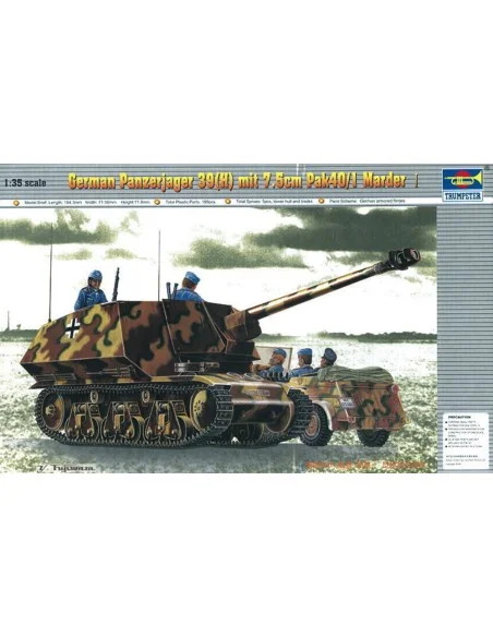 PzKpfw 39(H) Panzerjäger mit 7, 5 cm Pak 40/1 Marder, 1/35 - Trumpe...