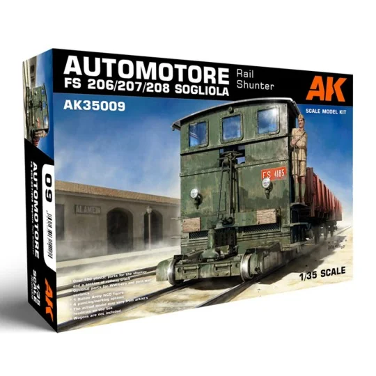 AUTOMOTORE FS 206/207/208 SOGLIOLA RAIL SHUNTER 1/35 - AK Interacti...