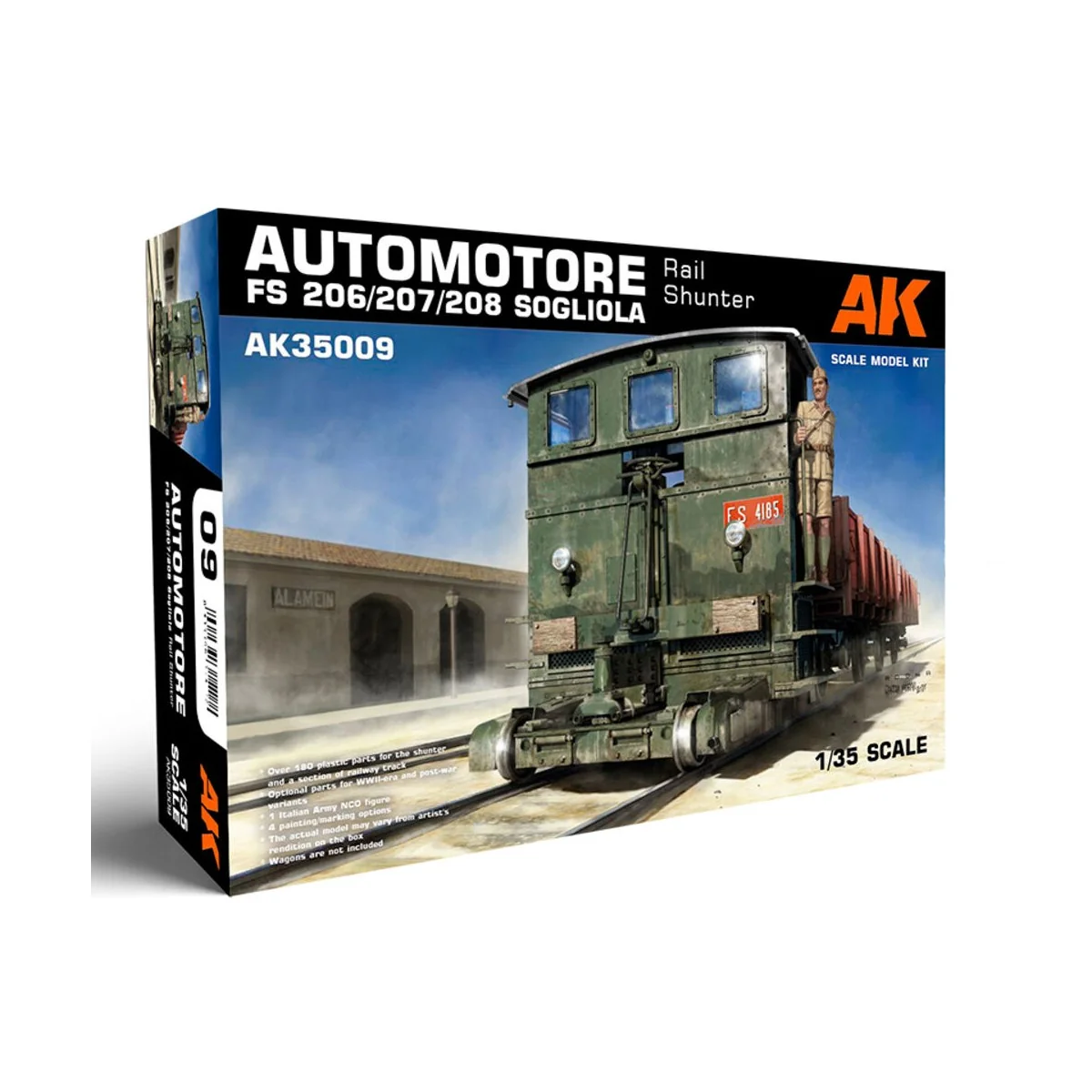 AUTOMOTORE FS 206/207/208 SOGLIOLA RAIL SHUNTER 1/35 - AK Interacti...