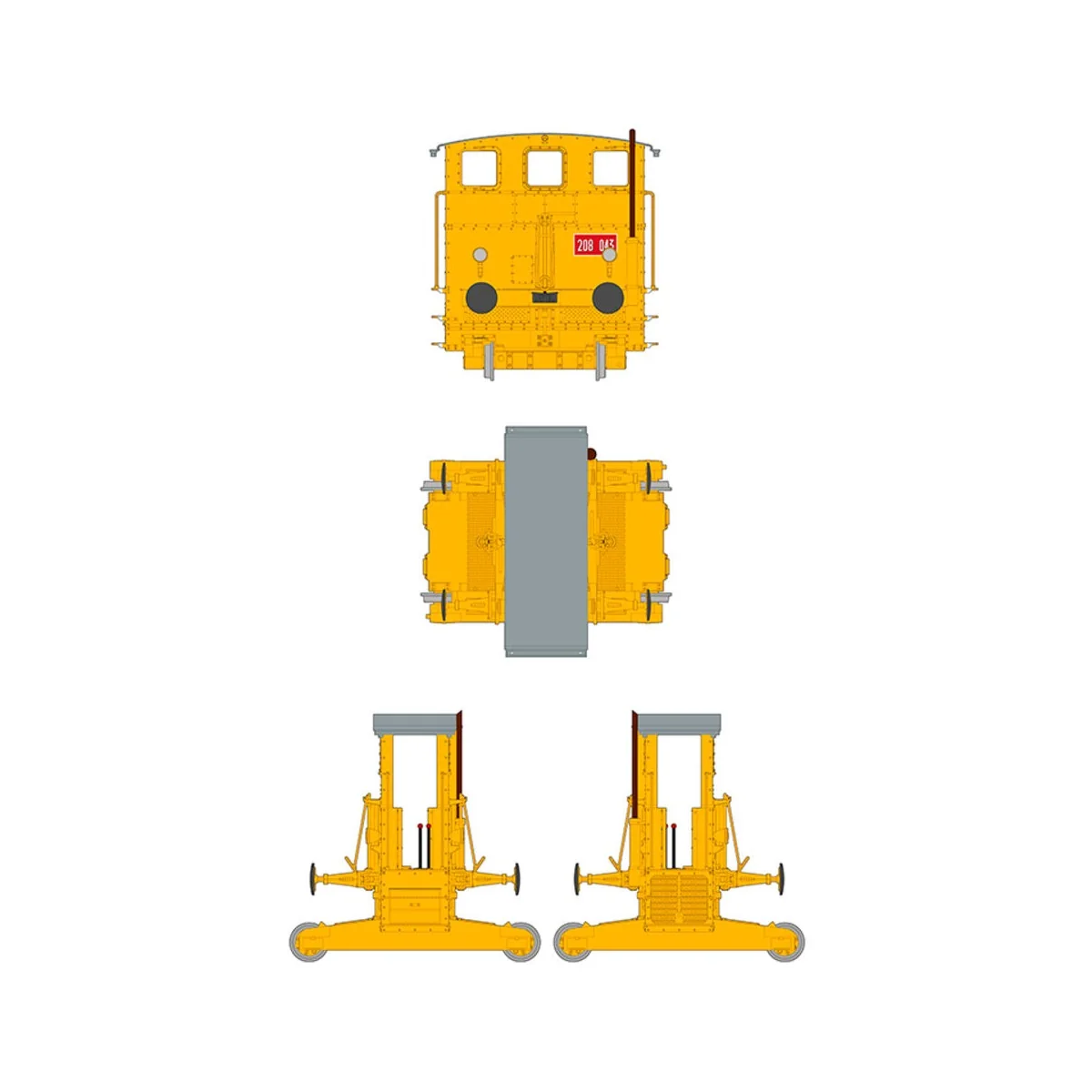 AUTOMOTORE FS 206/207/208 SOGLIOLA RAIL SHUNTER 1/35 - AK Interacti...