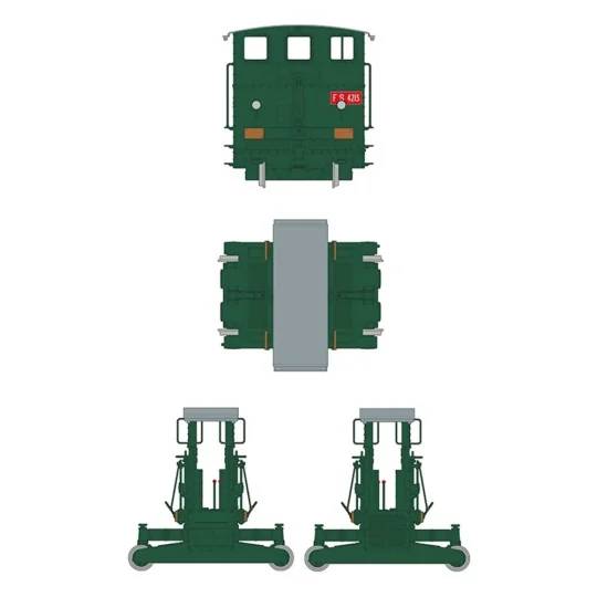 AUTOMOTORE FS 206/207/208 SOGLIOLA RAIL SHUNTER 1/35 - AK Interacti...