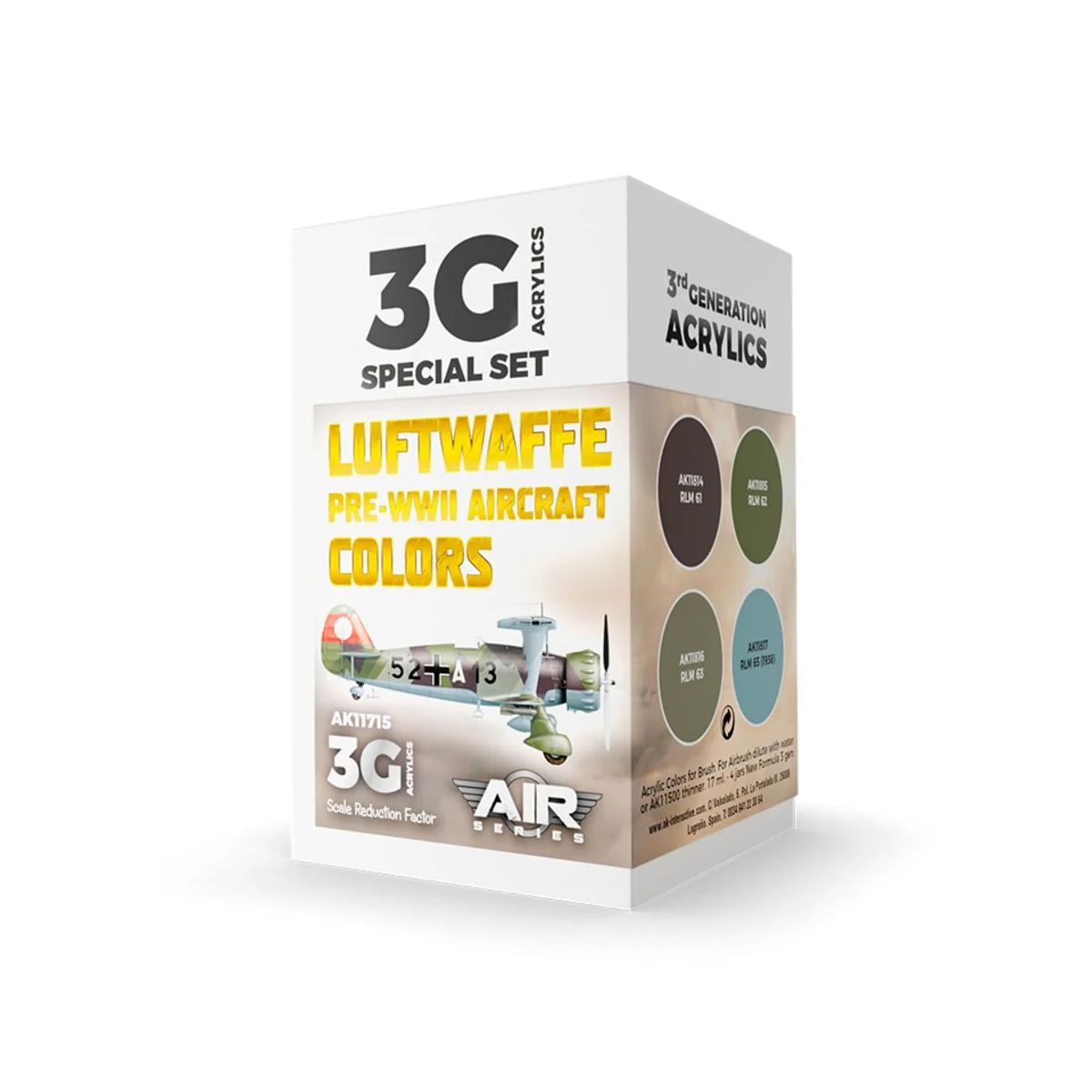 Luftwaffe Pre-WWII Aircraft Colors SET 3G - AK Interactive AK11715