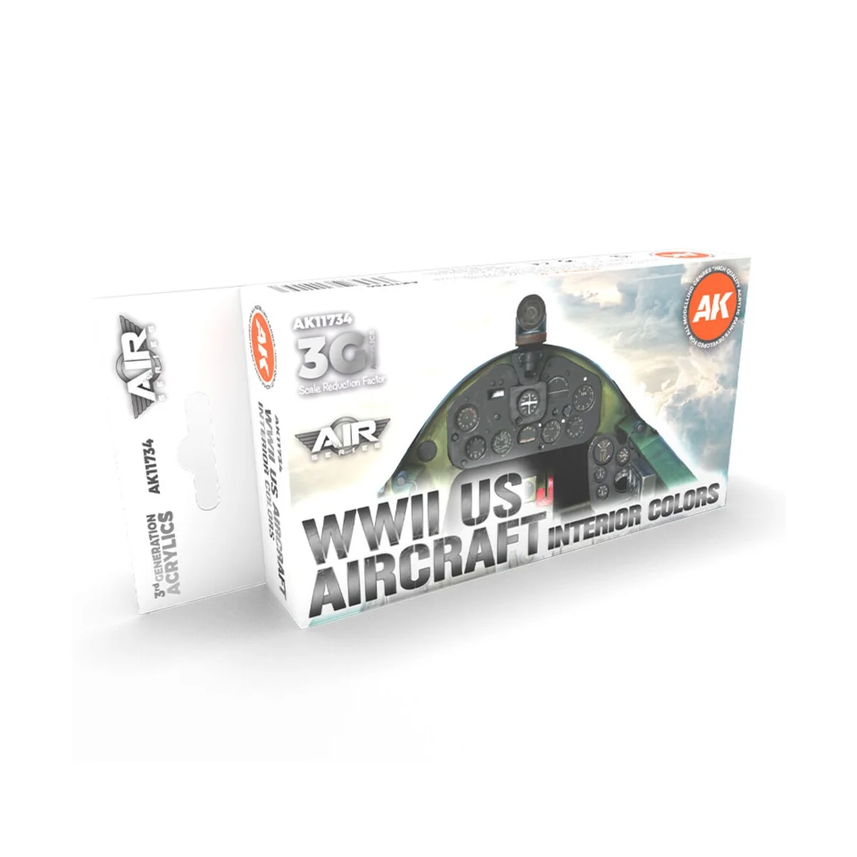WWII US Aircraft Interior Colors SET 3G - AK Interactive AK11734