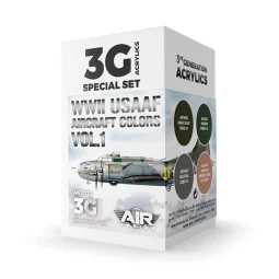 WWII USAAF Aircraft Colors Vol.1 SET 3G - AK Interactive AK11732