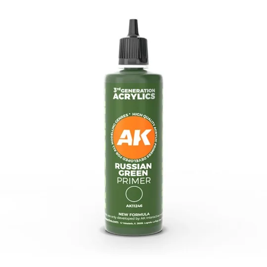 Russian green surface Primer 100 ml 3GEN - AK Interactive AK11246