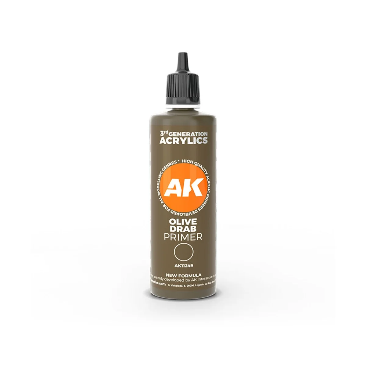 Olive drab surface Primer 100 ml 3GEN - AK Interactive AK11249 Olive drab surface Primer 100 ml 3GEN - AK Interactive AK11249