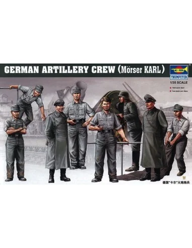 Deutsche Artillerie Besatzung für Mörser Karl, 1/35 - Trumpeter 00409