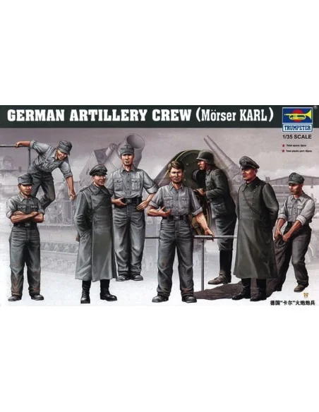 Deutsche Artillerie Besatzung für Mörser Karl, 1/35 - Trumpeter 00409