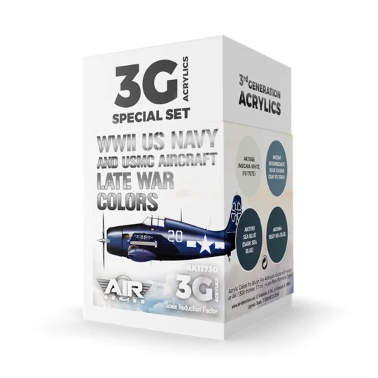 WWII US Navy & USMC Aircraft Late War Colors SET3G - AK Interactive...