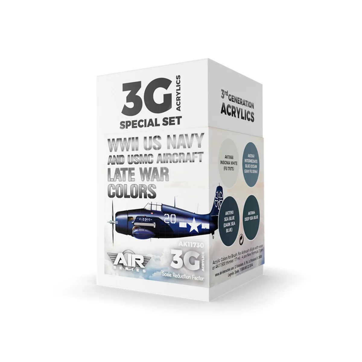 WWII US Navy & USMC Aircraft Late War Colors SET3G - AK Interactive...