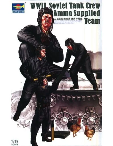 Soviet Tank Crew Ammo Suppl.Team WWII, 1/35 - Trumpeter 00411