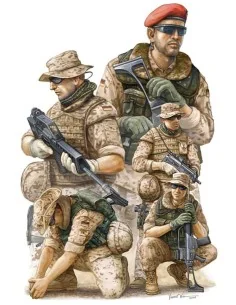 Modern German ISAF Soldiers in Afghanist, 1/35 - Trumpeter 00421