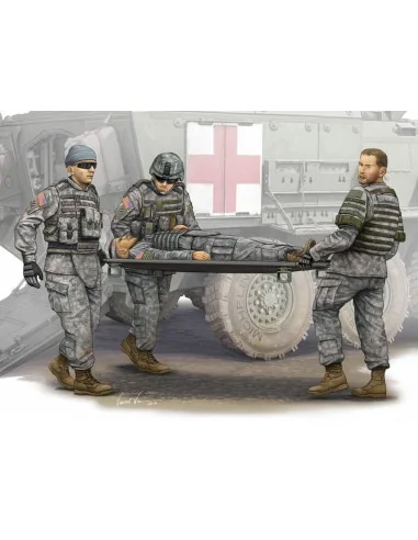 Modern U.S. Army-Stretcher AmbulanceTeam, 1/35 - Trumpeter 00430