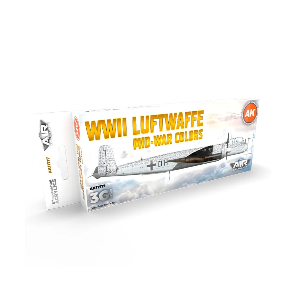WWII Luftwaffe Mid-War Colors SET 3G - AK Interactive AK11717 WWII Luftwaffe Mid-War Colors SET 3G - AK Interactive AK11717