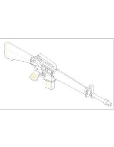 AR15/M16/M4 FAMILY-M16A1 (6 units), 1/35 - Trumpeter 00501