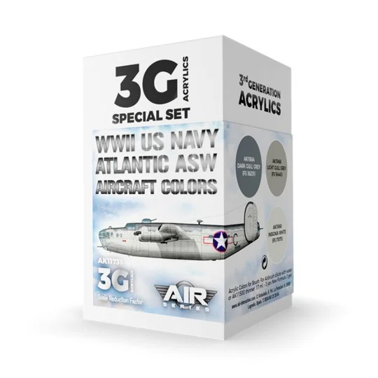 WWII US Navy ASW Aircraft Colors SET 3G - AK Interactive AK11731