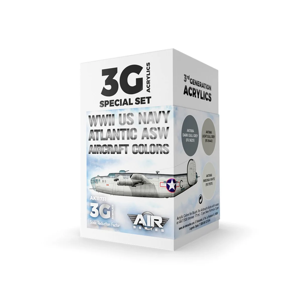 WWII US Navy ASW Aircraft Colors SET 3G - AK Interactive AK11731