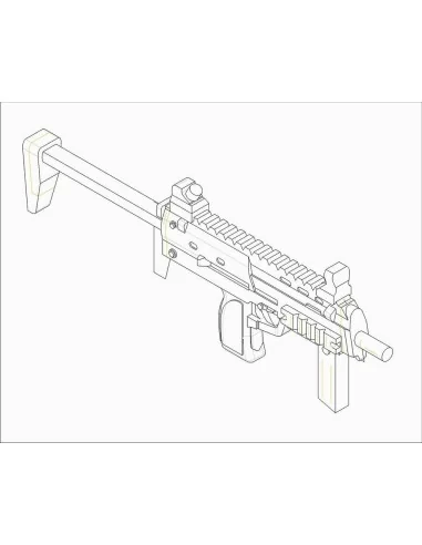 German Firearms Selection-MP7 (6 guns), 1/35 - Trumpeter 00523