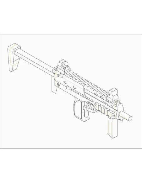 German Firearms Selection-MP7 (6 guns), 1/35 - Trumpeter 00523