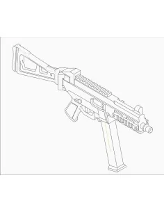 German Firearms Selection-UMP.45 (4guns), 1/35 - Trumpeter 00524